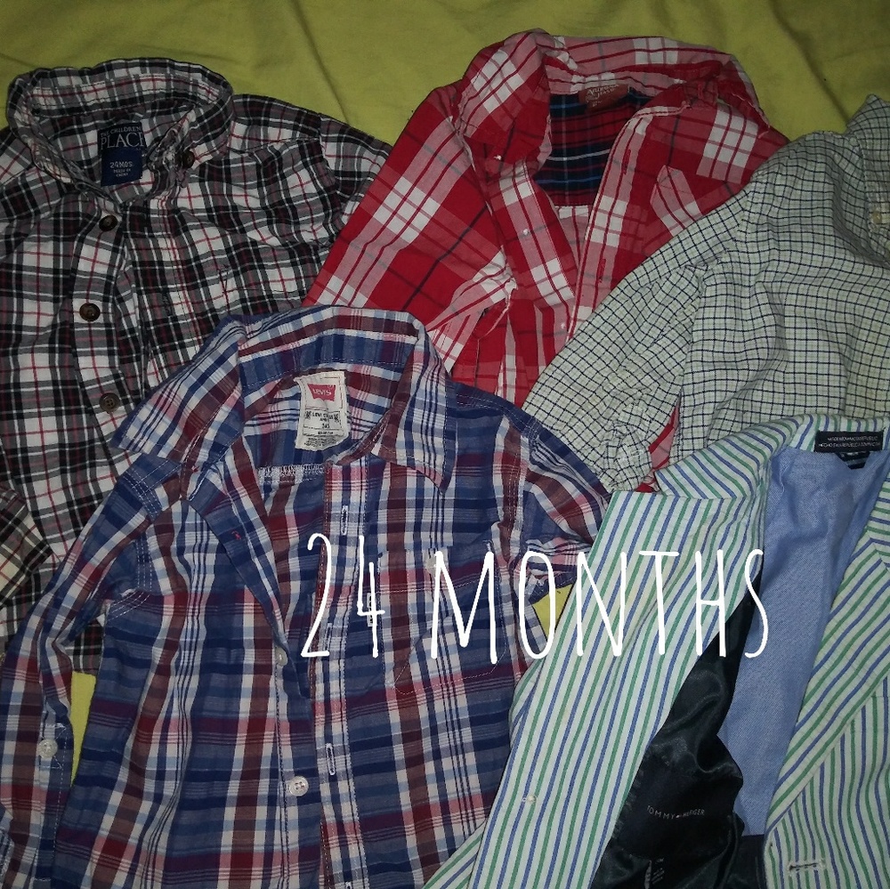 24 months button downs and Tommy Hilfriger Blazer